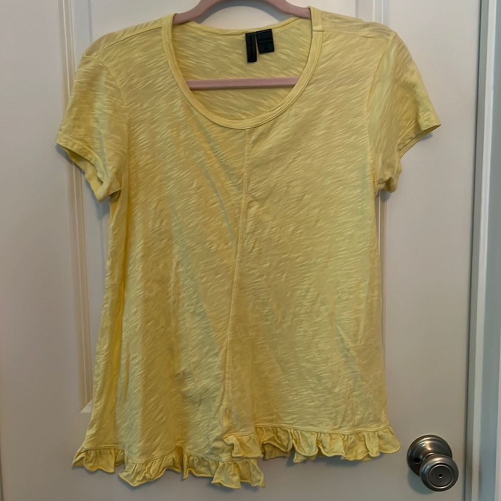 Anthropologie yellow top size XS